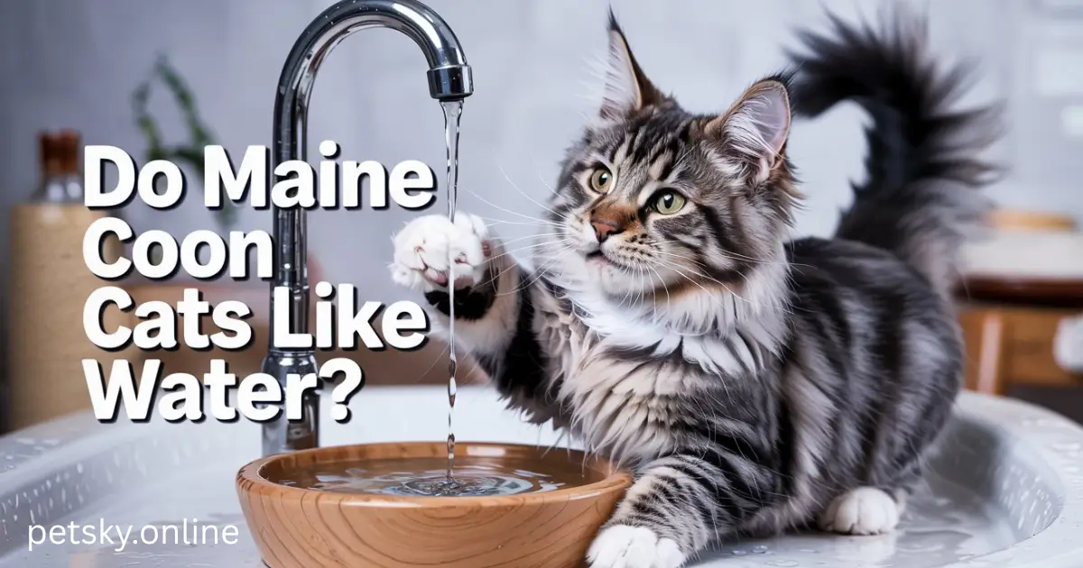 do maine coon cats like water