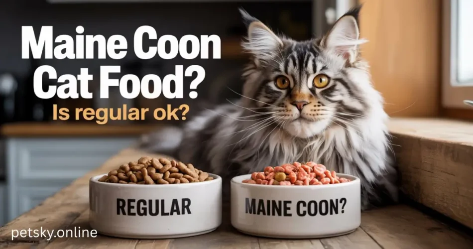 Can a Maine Coon Eat Regular Cat Food